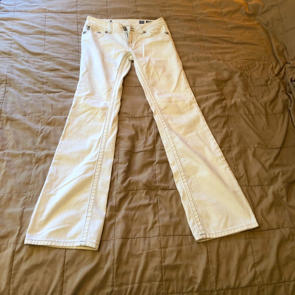 Miss Me White Flare Jeans